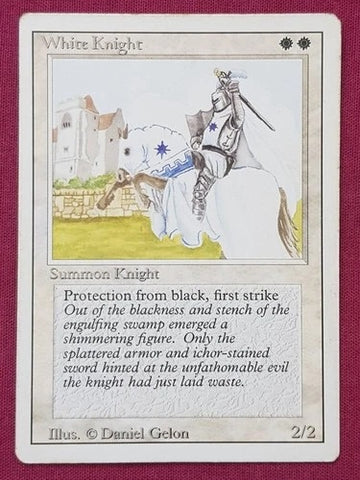 "White Knight" - Magic The Gathering Card - Revised