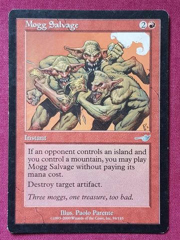 "Mogg Salvage" - Magic The Gathering Card - Nemesis