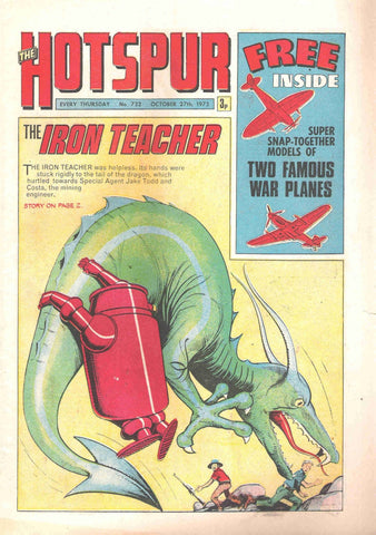 "Hotspur" Job Lot 10x Comics - British Comic - 1972/73 - LOT F2