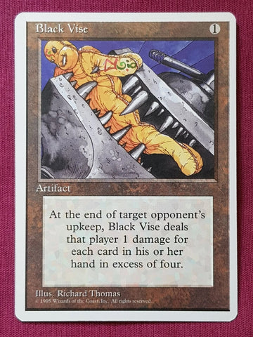 "Black Vise" - Magic The Gathering Card - 4th Edition