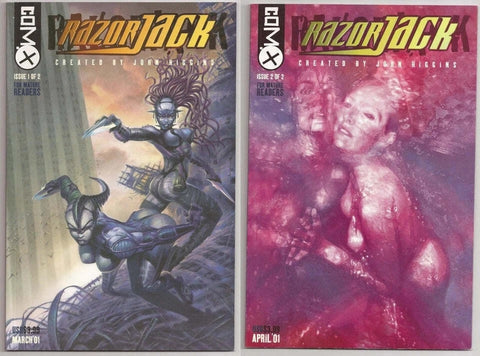 Razorjack #1 & #2 - ComX - 2001 - Both Copies SIGNED