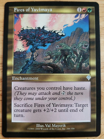 "Fires Of Yavimaya" - Magic The Gathering Card - Invasion