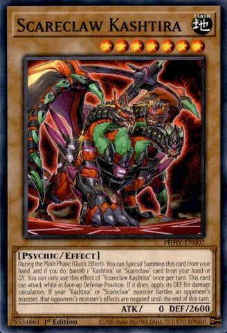 "Scareclaw Kashtira" PHHY-EN007 - Yu-Gi-Oh! - 3x Cards - Photon Hypernova