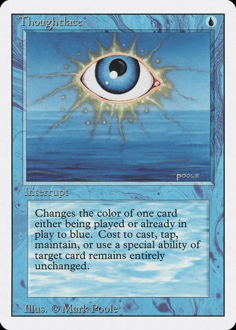 "Thoughtlace" - Magic The Gathering Card - Revised