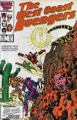 West Coast Avengers #16 - Marvel Comics - 1986 - 1st App. Sunstroke