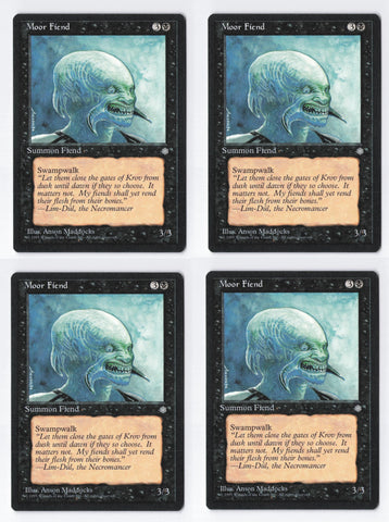 "Moor Fiend" x4 - Magic The Gathering Card - Ice Age - 4-Card Playset