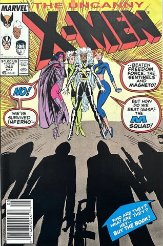 Uncanny X-Men #244 - Marvel Comics - 1989 - 1st App. Jubilee