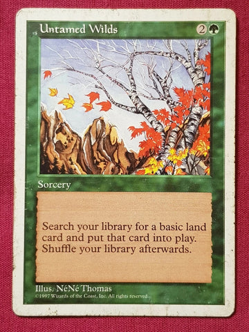 "Untamed Wilds" - Magic The Gathering Card - 5th Edition