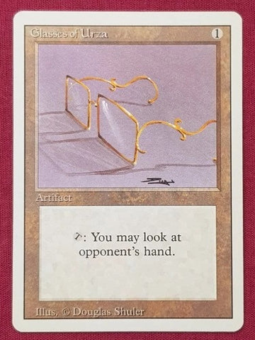 "Glasses Of Urza" - Magic The Gathering Card - Revised
