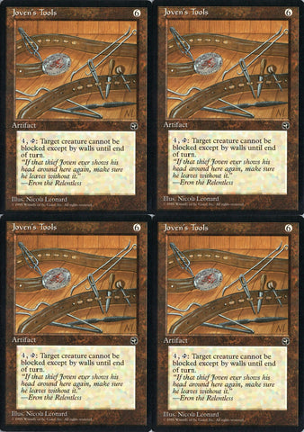 "Joven's Tools" x4 - Magic The Gathering Card - Homelands - 4-Card Playset