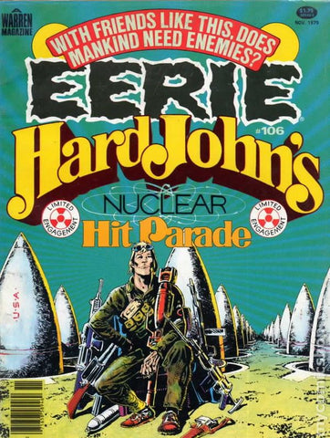 Eerie #106 "Hard John's Nuclear Hit Parade" - Warren Magazine - 1979