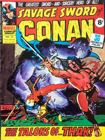 Savage Sword of Conan #12 - Marvel Comics / British - 1975