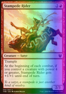 "Stampede Rider" FOIL - Magic The Gathering Card - Theros Beyond Death