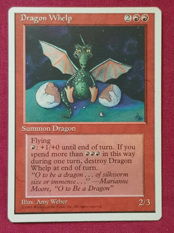 "Dragon Whelp" - Magic The Gathering Card - 4th Edition