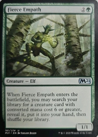 "Fierce Empath" - Magic The Gathering Card - M21