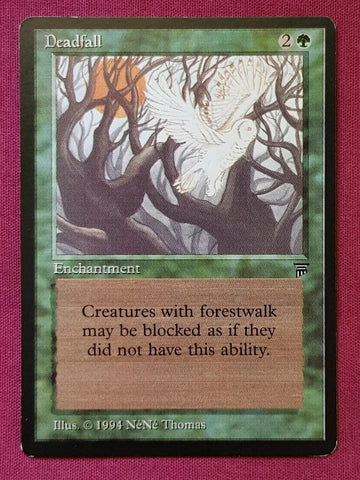 "Deadfall" - Magic The Gathering Card - Legends