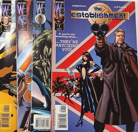 The Establishment #1 - #4 (4x Comics RUN) - Wildstorm - 2001