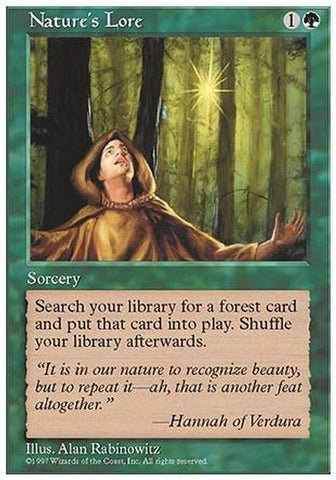 "Nature's Law" - Magic The Gathering Card - 5th Edition