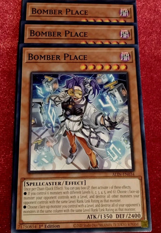 "Bomber Place" ALIN-EN034 - Yu-Gi-Oh! - 3x Cards Playset - Alliance Insight