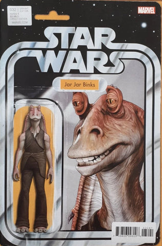 Star Wars #32 - Marvel Comics - 2023 - Jar Jar Binks Action Figure Variant