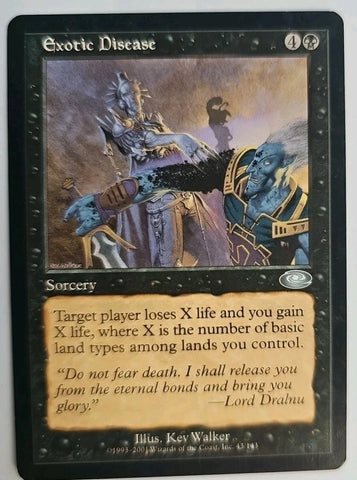 "Exotic Disease" - Magic The Gathering Card - Planeshift