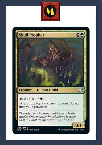 "Skull Prophet" - Magic The Gathering Card - IKO