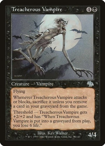 "Treacherous Vampire" x4 - Magic The Gathering - Judgment - x4 cards