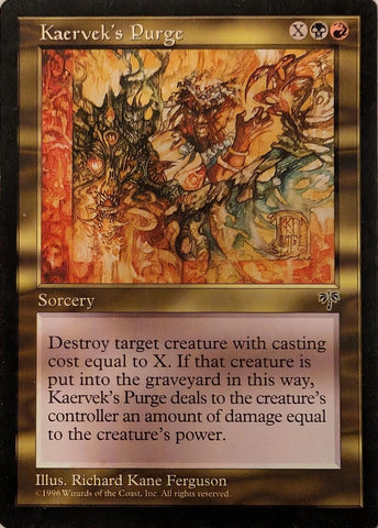 "Kaervek's Purge" - Magic The Gathering - Mirage
