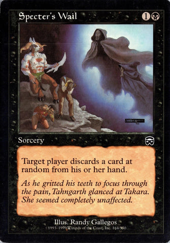 "Specter's Wail" x4 - Magic The Gathering - Mercadian Masques - 4-Card Playset