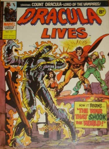 Dracula Lives #57 - Marvel Comics / British - 1975