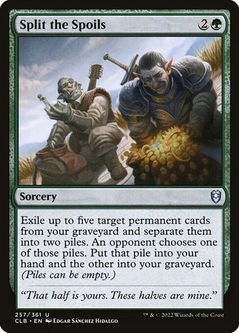 "Split The Spoils" - Magic The Gathering Card - CLB