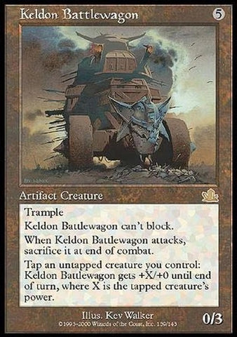 "Keldon Battlewagon" - Magic The Gathering Card - Prophecy