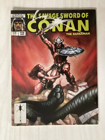 Savage Sword of Conan #158 - Marvel Magazines - 1989