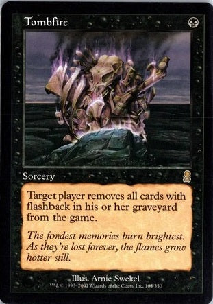 "Tombfire" - Magic The Gathering Card - Odyssey