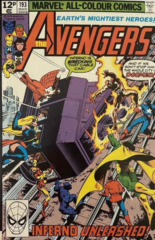 The Avengers #193 - Marvel Comics - 1979 - Pence Copy