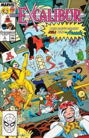 Excalibur #5, 6, 7 & 8 (RUN of 4x Comics) - Marvel Comics - 1988