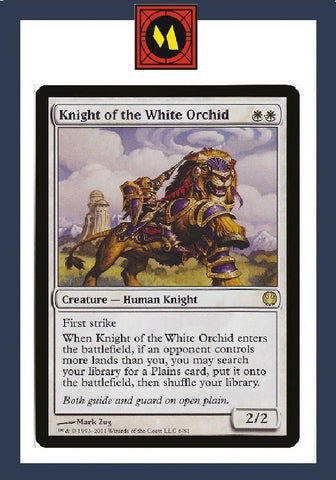 "Knight Of The White Orchid" - Magic The Gathering Card - Duel Decks
