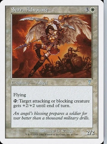 "Serra Advocate" - Magic The Gathering - 7th Edition