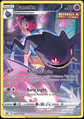 "Banette" TG07/TG30 - Pokémon Card - Holo Trainer Gallery Card