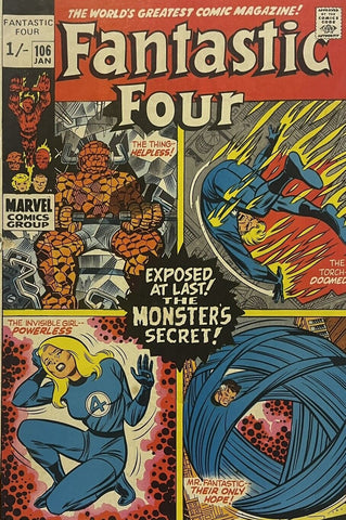 Fantastic Four #106 - Marvel Comics - 1971 - Pence Copy