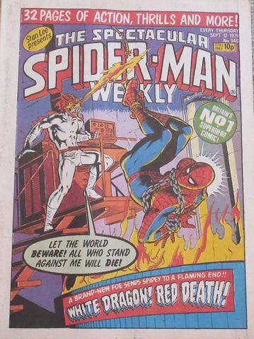 Spectacular Spider-Man Weekly #340 - #345 - Marvel/British - 1979