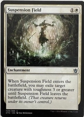 "Suspension Field" - Magic The Gathering Card - KTK
