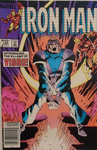Invincible Iron Man #186 - Marvel Comics - 1984 - 1st App. of Vibro