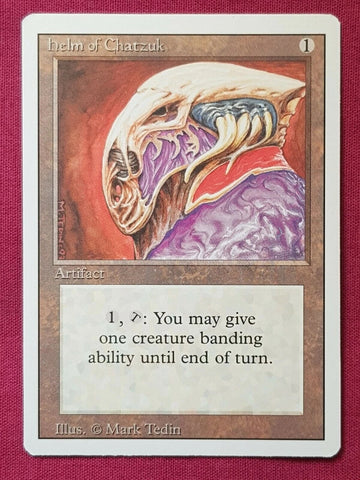 "Helm Of Chatzuk" - Magic The Gathering Card - Revised