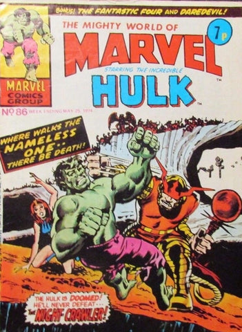 Mighty World of Marvel #86 - Marvel Comics - 1974