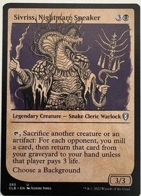 "Sivriss, Nightmare Speaker" - Magic The Gathering Card - CLB / Showcase