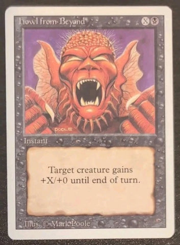 "Howl From Beyond" - Magic The Gathering Card - Revised