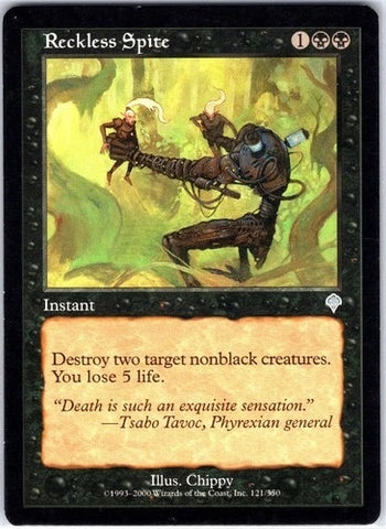 "Reckless Spite" - Magic The Gathering - Invasion