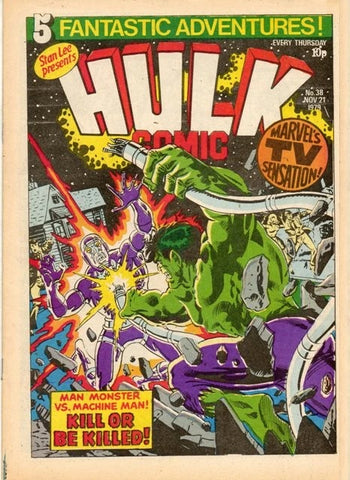 Hulk Comic #38 - Marvel Comics/British - 1979