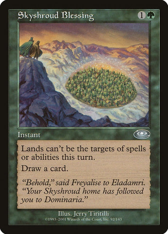 "Skyshroud Blessing" x4 - Magic The Gathering - Planeshift - 4-Card Playset